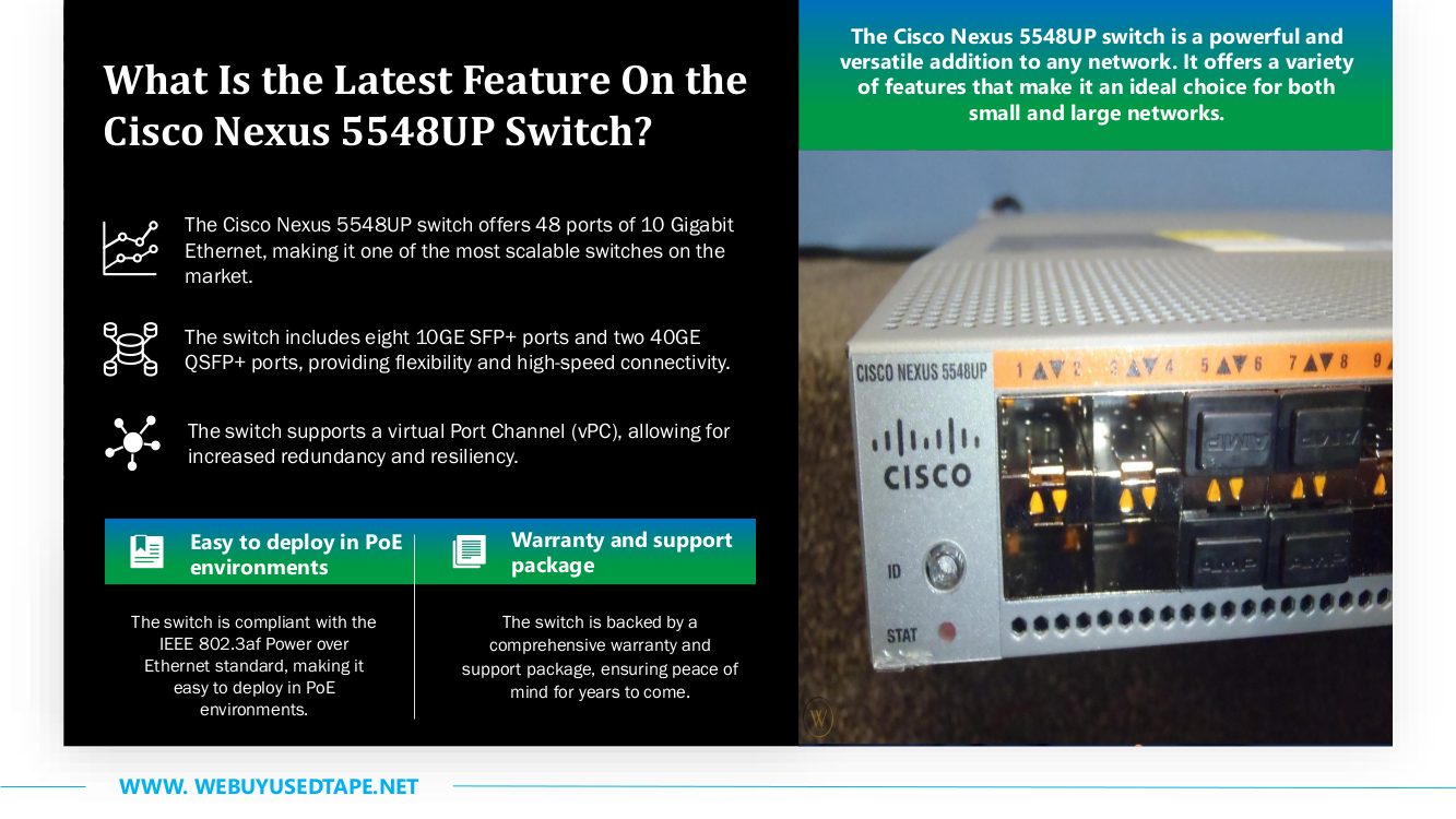 What Is the Latest Feature On the Cisco Nexus 5548UP Switch? DTC